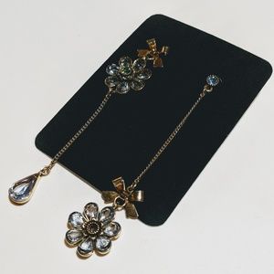 Floral Inverse Drop Earrings